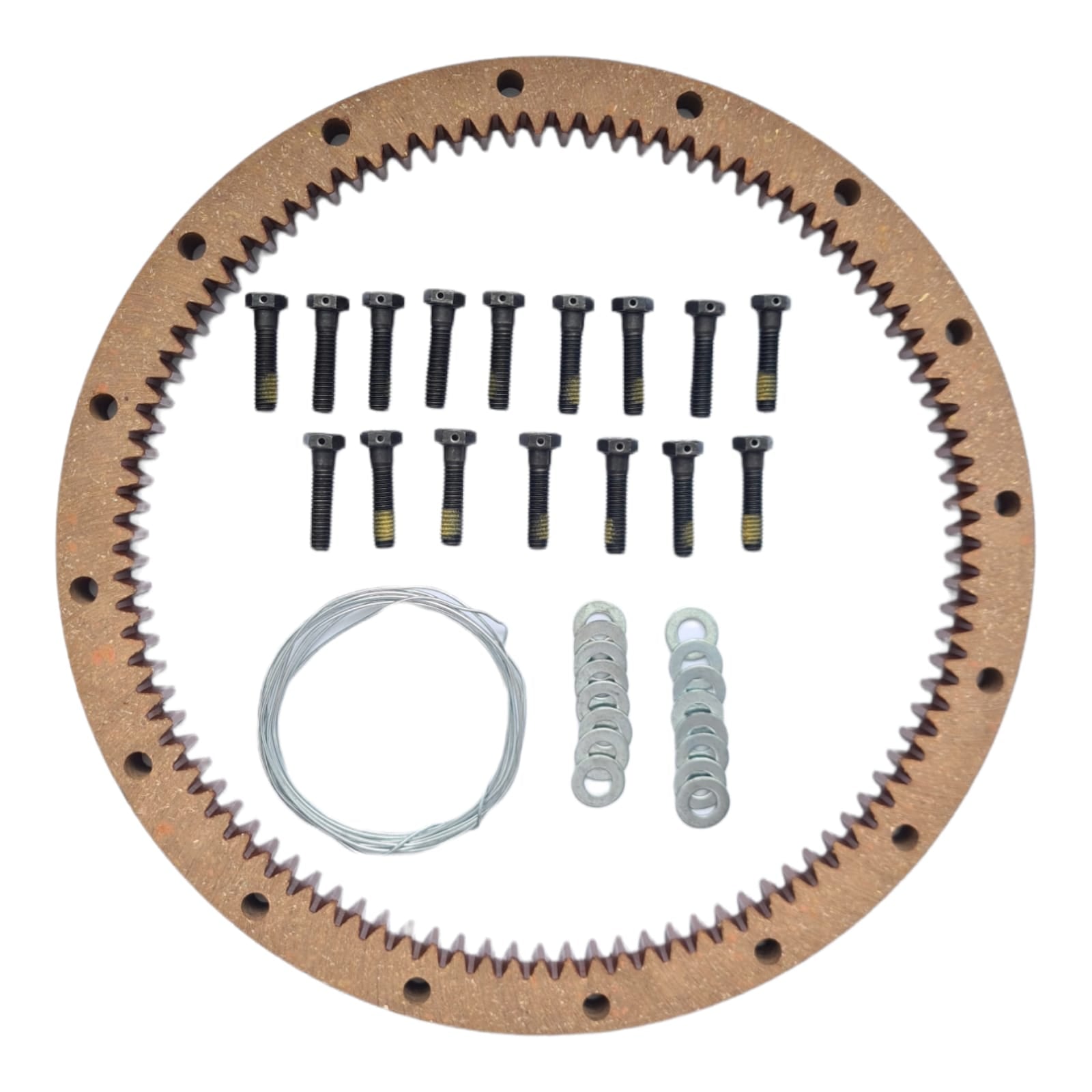 H1093978M91 - MASSEY FERGUSON - CREMALLERA 96 DIENTES 16 BARRENOS Y TORNILLERIA